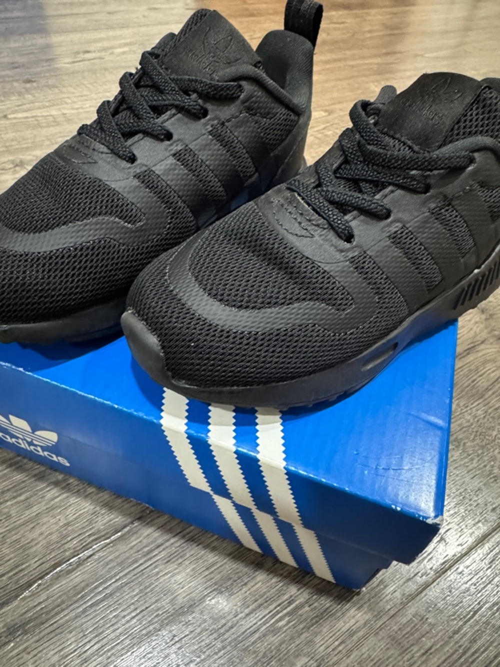 Adidas Black Toddler Sneakers Size 7 Triple Black Shoes